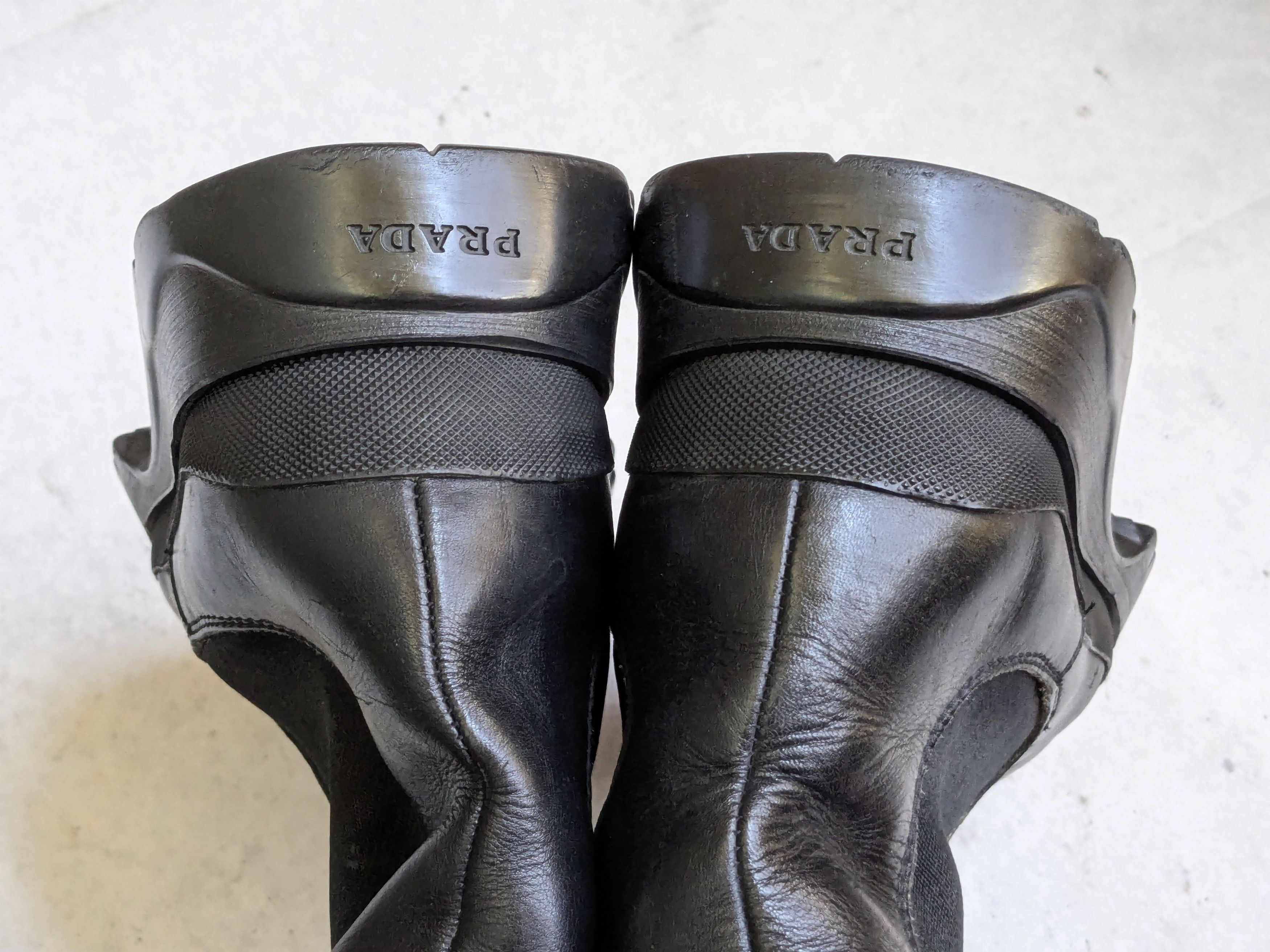 Prada Prada Chelsea Boots Black Leather 10 Y2K Chunky Rubber Size US 10 / EU 43 - 18 Thumbnail