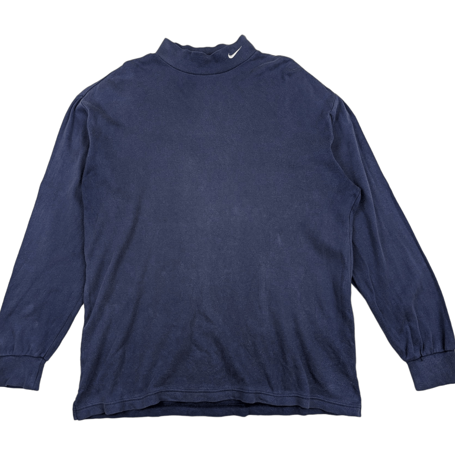 Nike Vintage Y2K NIKE Sportswear Turtleneck Jumper Sweatshirt Size US L / EU 52-54 / 3 - 3 Thumbnail