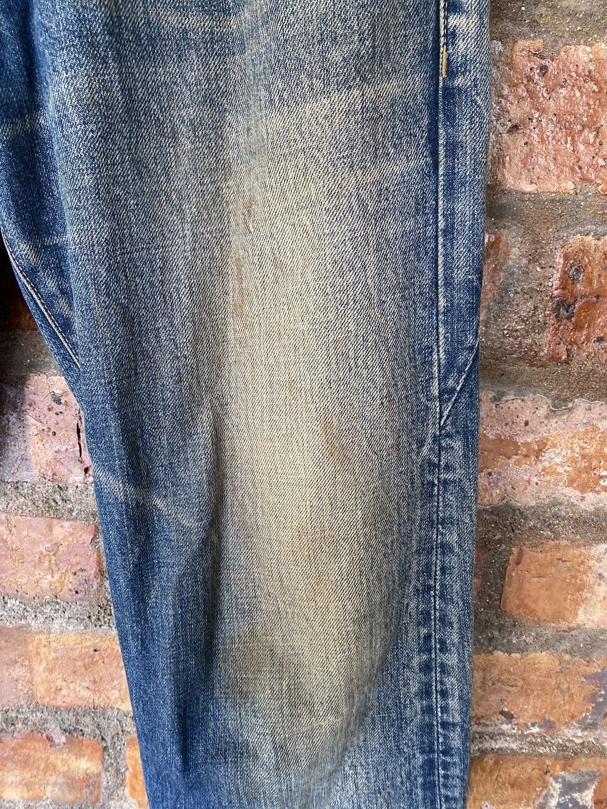 Kazuyuki Kumagai Attachment Indigo Wash and Rusty faded denim Size US 31 - 6 Thumbnail