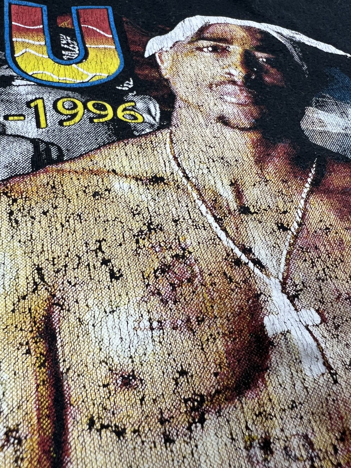 Rap Tees × Vintage Vintage 90s TUPAC MEMORIAL TEE 1996 RAP DEAD BOX TSHIRT Size US L / EU 52-54 / 3 - 5 Thumbnail