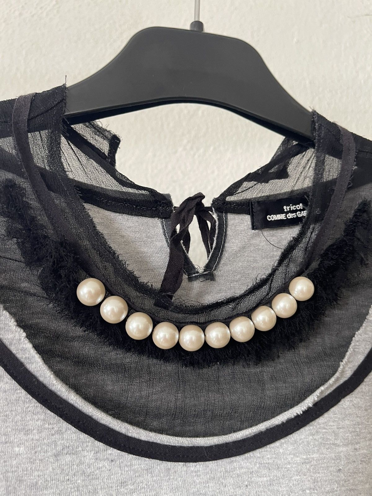 Tricot Comme des Garcons AD2009 Tricot Comme Des Garcons Pearl Hybrid Tee Size S / US 4 / IT 40 - 3 Thumbnail