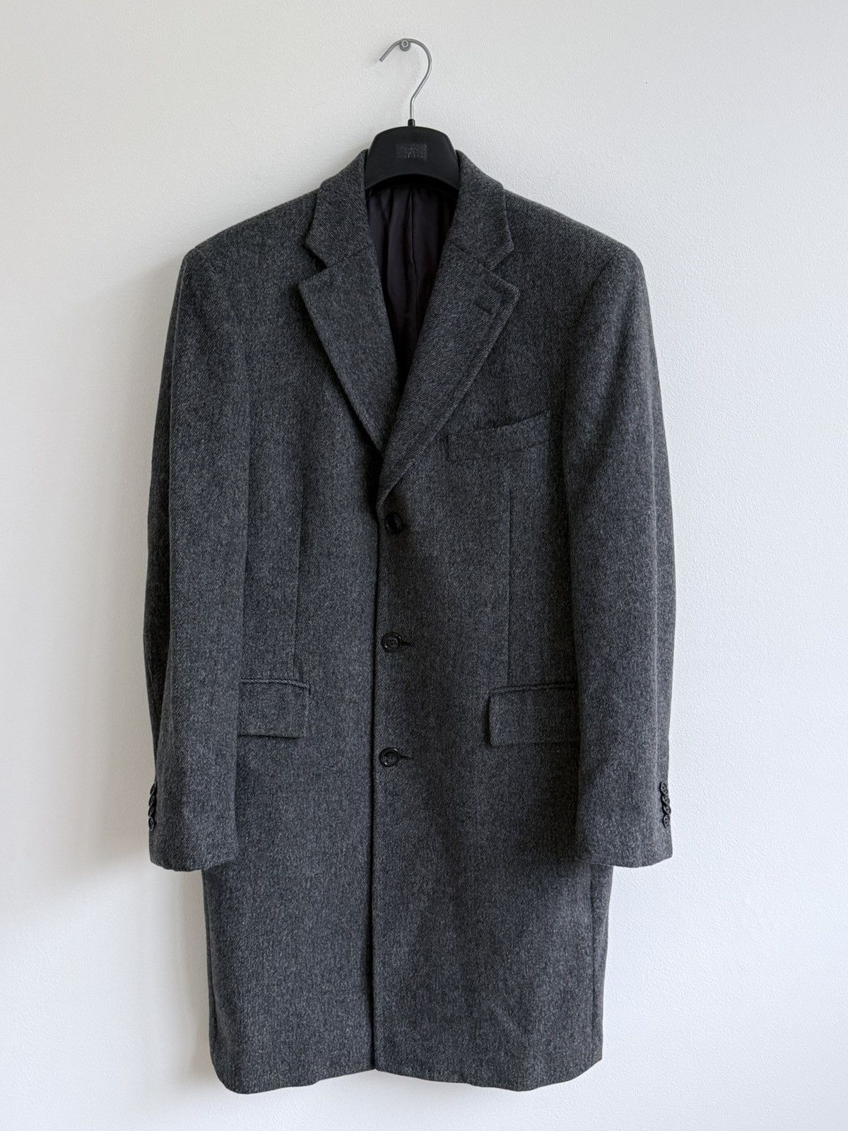 Suitsupply Suitsupply Gray Wool Cashmere Coat Size 48 Size US M / EU 48-50 / 2 - 2 Thumbnail