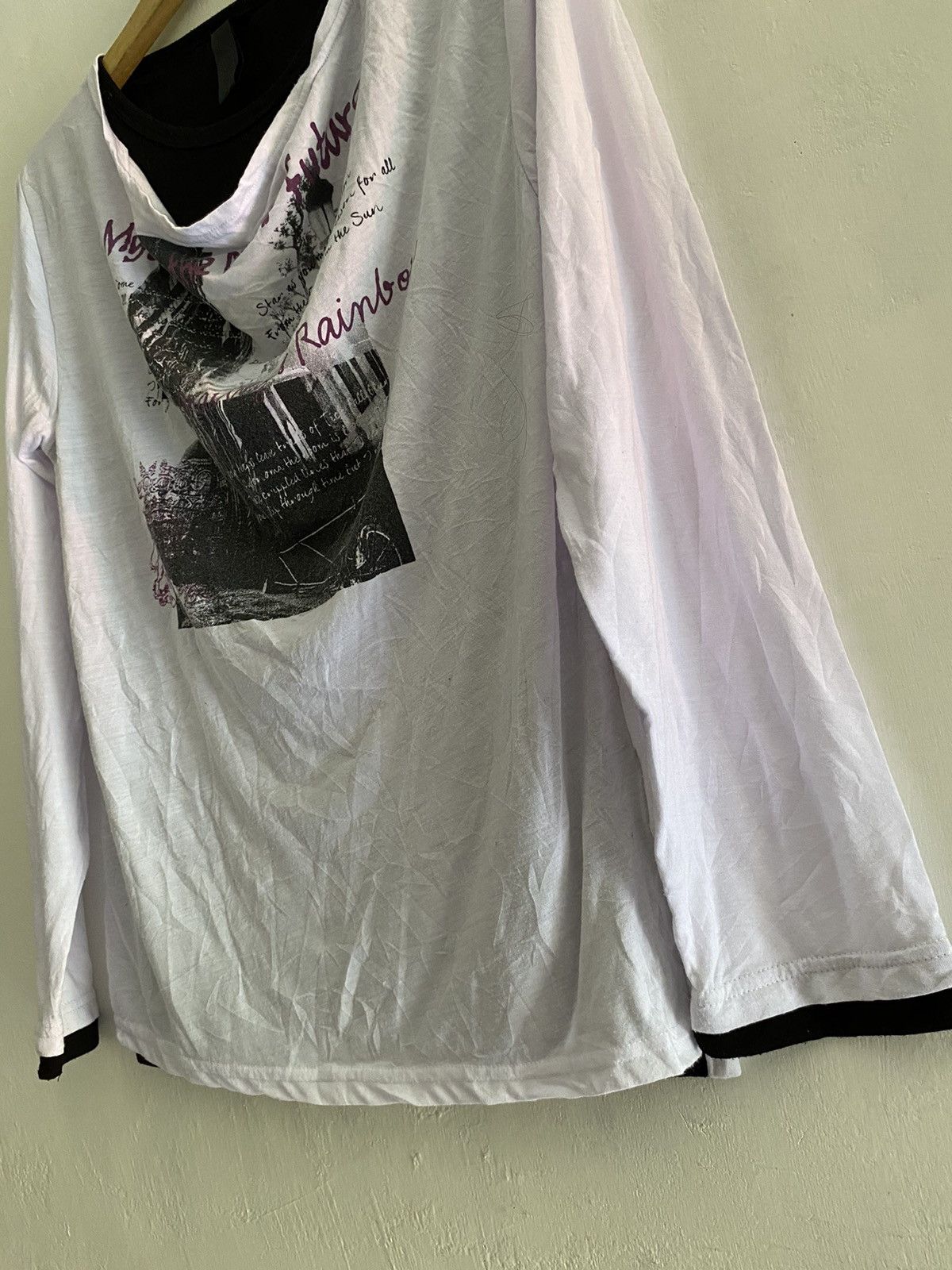 If Six Was Nine × Japanese Brand × Le Grande Bleu (L.G.B.) Japanese berningsho lgb poem double layers tshirt Size US L / EU 52-54 / 3 - 3 Thumbnail
