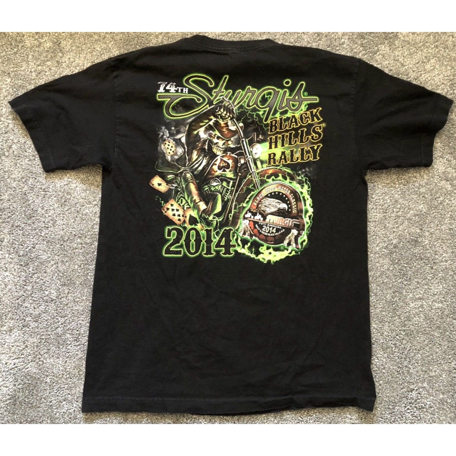 Vintage Alstyle T-Shirt Black 2014 Sturgis Motorcycle Graphic Medium Mens Short Sleeve USA Punk Rock Hipster Grunge Vintage? Size US M / EU 48-50 / 2 - 2 Thumbnail