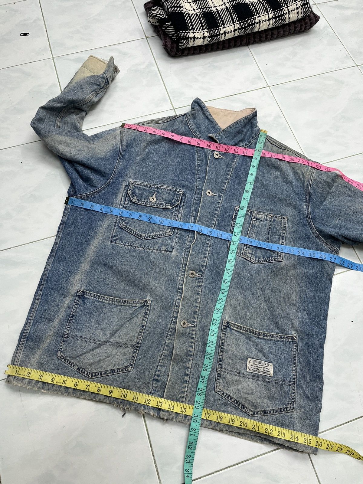 Levi's × Vintage 🔥🔥🔥STEALS VTG LEVIS BLANKET LINED CHORE JACKET Size US L / EU 52-54 / 3 - 22 Thumbnail