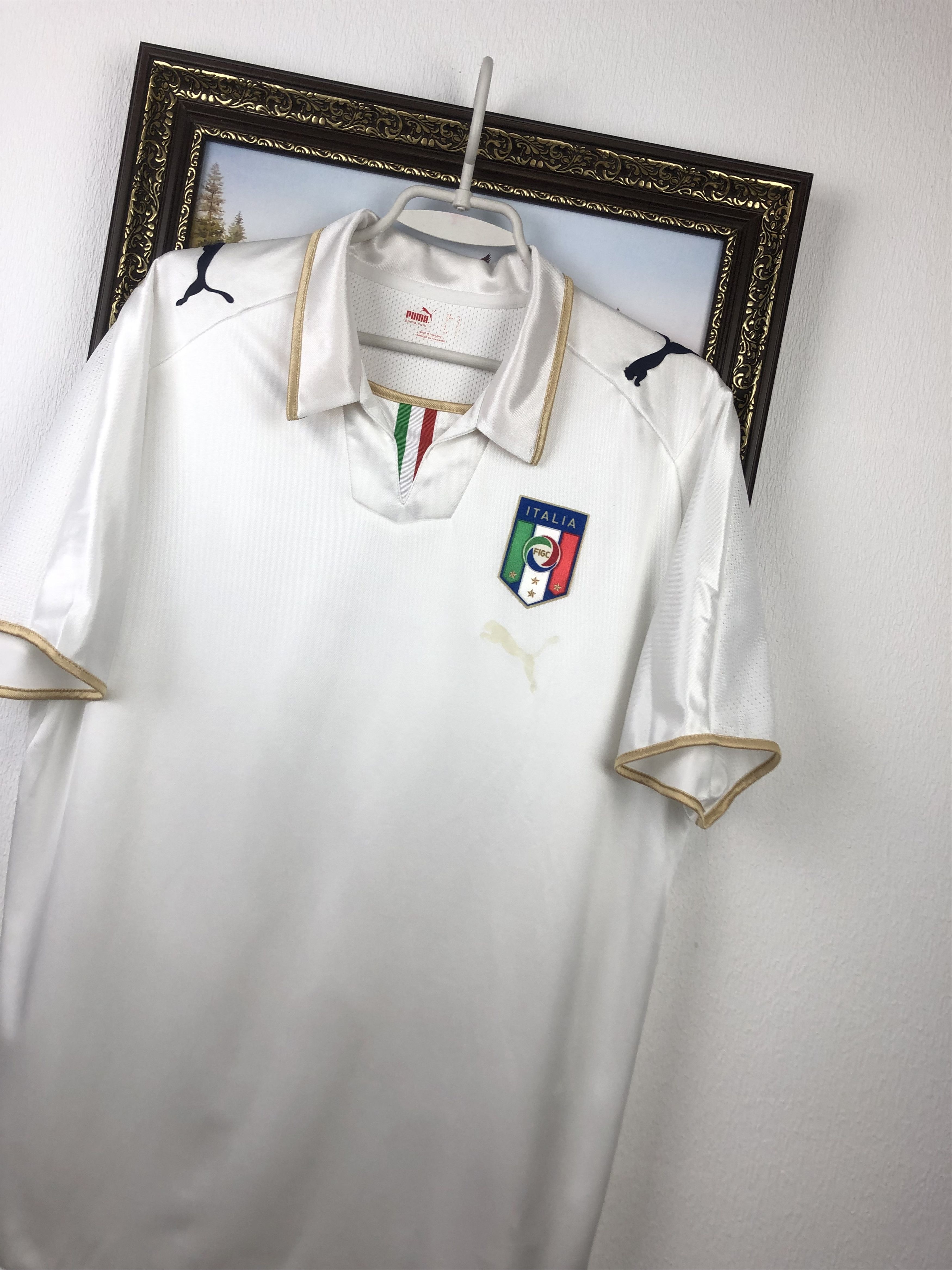 Vintage Italy football shirt 2007 Soccer Puma Jersey Maglia Tee Hype Size US L / EU 52-54 / 3 - 5 Thumbnail