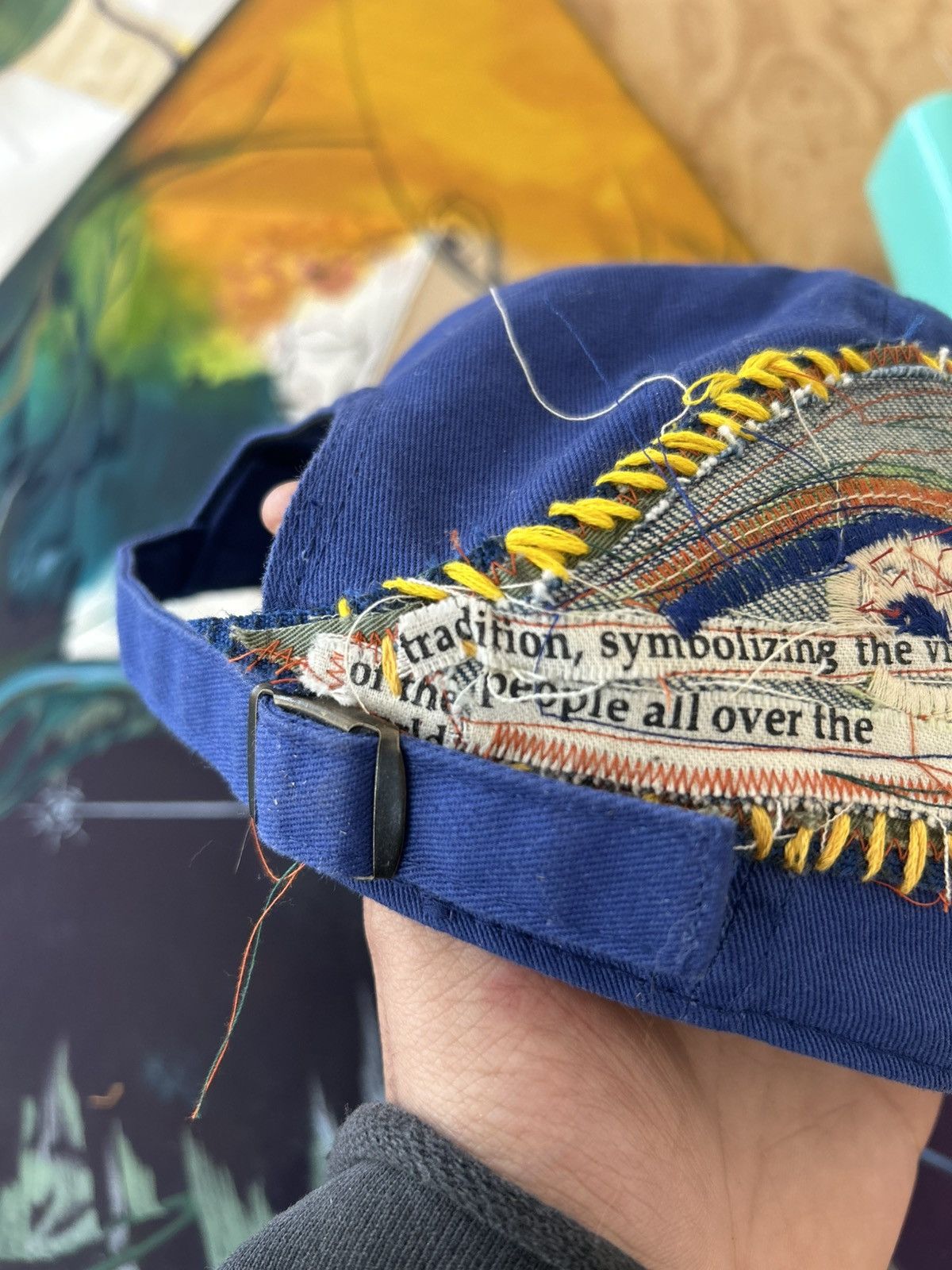 Other 1 of 1 Custom Baseball Cap with Patchwork Size ONE SIZE - 4 Thumbnail