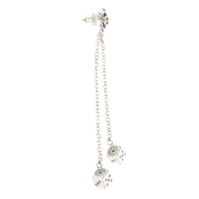 Chrome Hearts Chrome Hearts Double Dice Silver Earring Size ONE SIZE - 2 Thumbnail