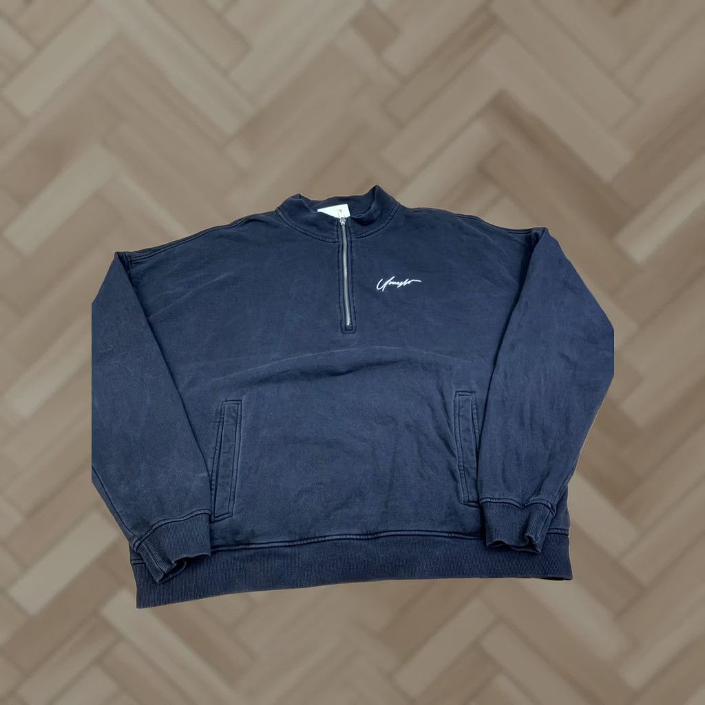 YoungLA YoungLA Sweatshirt Men M Black 1/4 Zip Pullover Gym Activewear 13290 Size US M / EU 48-50 / 2 - 1 Thumbnail
