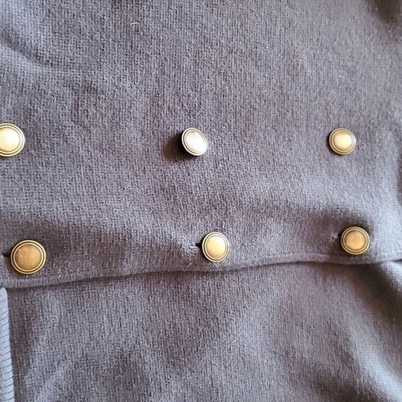 Ann Taylor Ann Taylor Dark Gray Button w Pockets Long Military Sz. S Sw Size S / US 4 / IT 40 - 8 Thumbnail