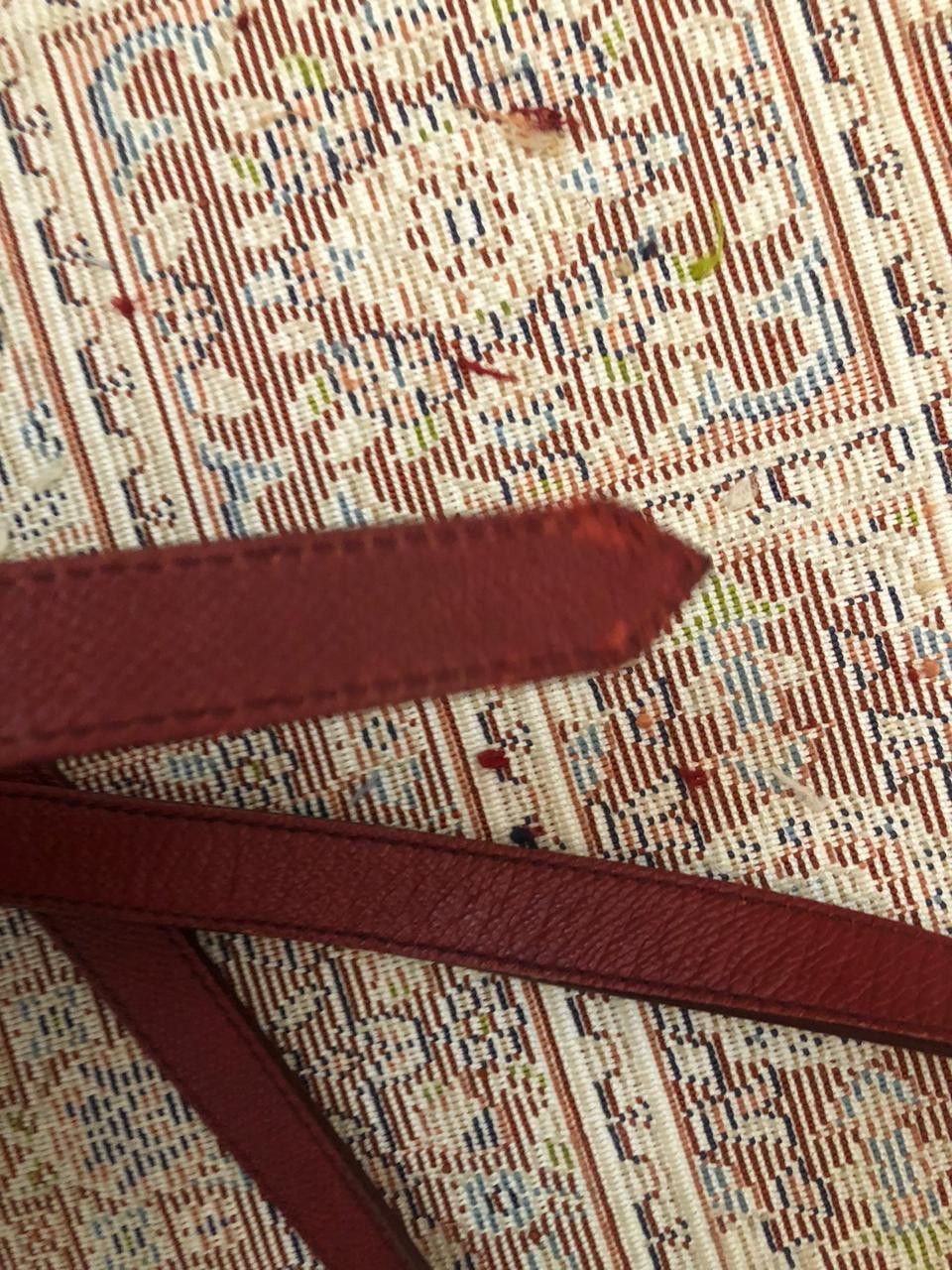 Burberry Burberry Red Leather Crossbody Messenger Bag Size ONE SIZE - 12 Thumbnail