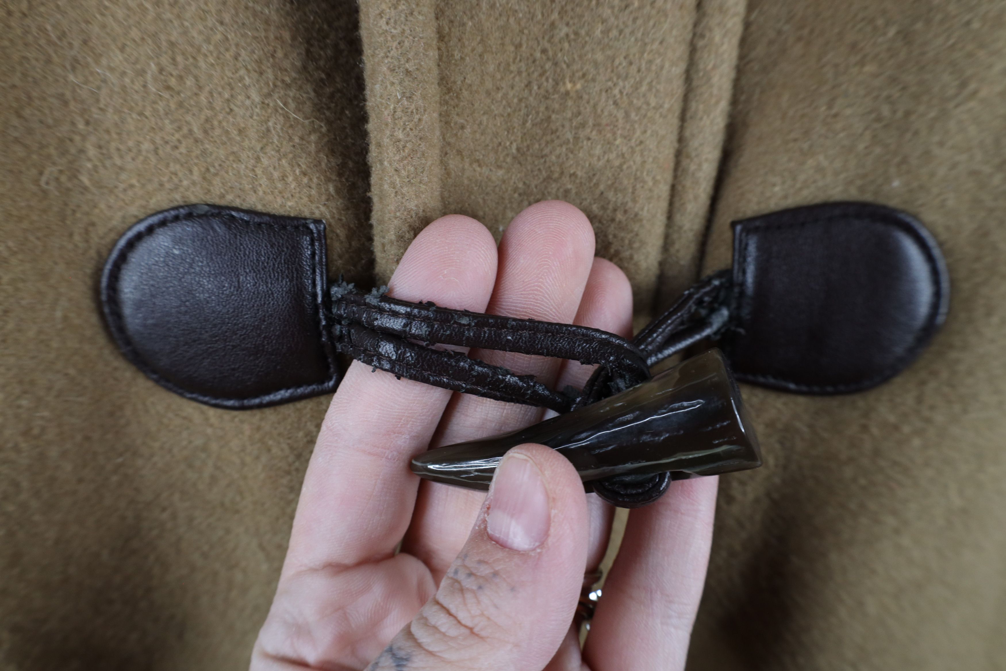 Tommy Hilfiger × Vintage Vintage Tommy Hilfiger Blend Toggle Button Hooded Jacket Size US L / EU 52-54 / 3 - 8 Thumbnail