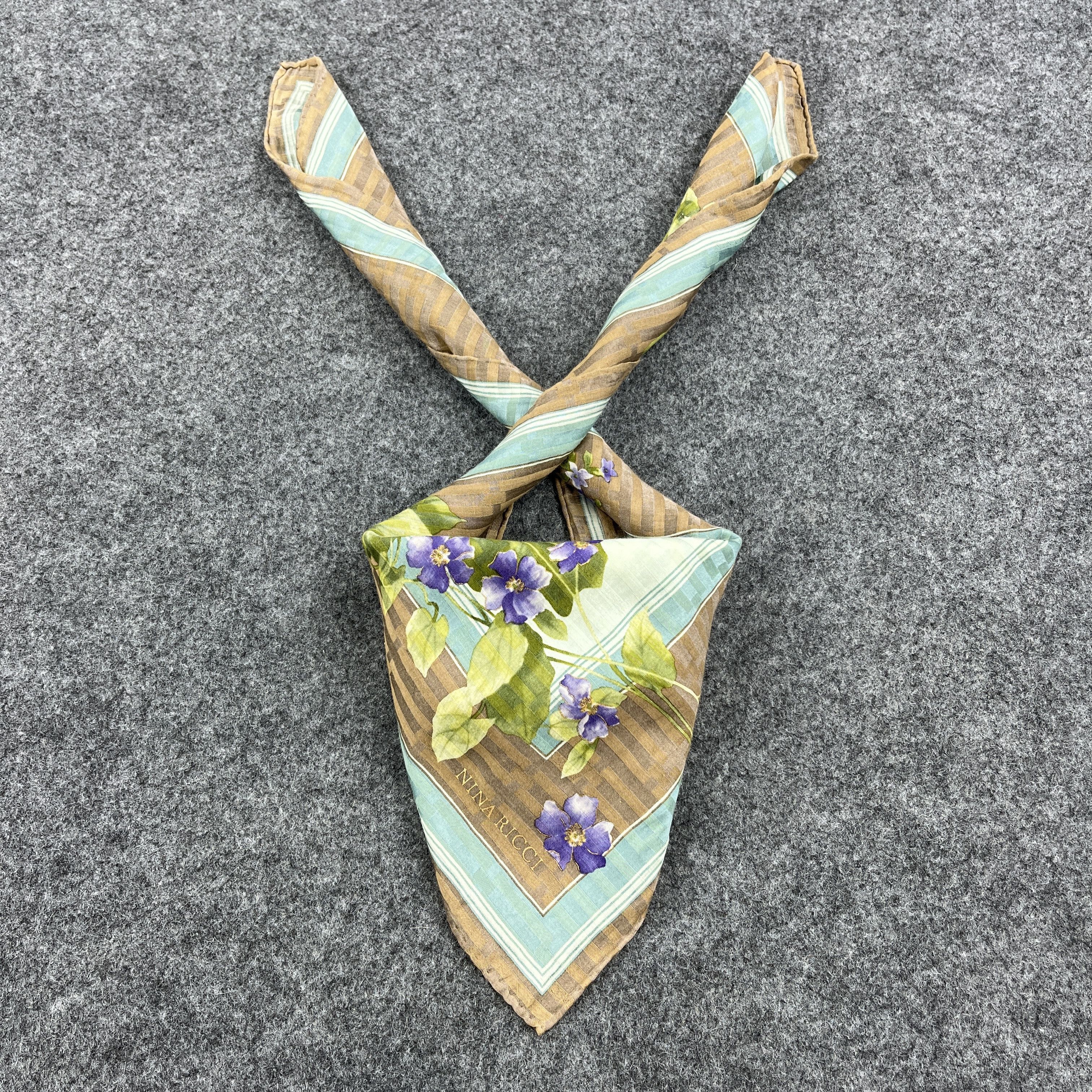 Nina Ricci Nina Ricci Handkerchief / Bandana / Neckerchief B724 Size ONE SIZE - 10 Thumbnail
