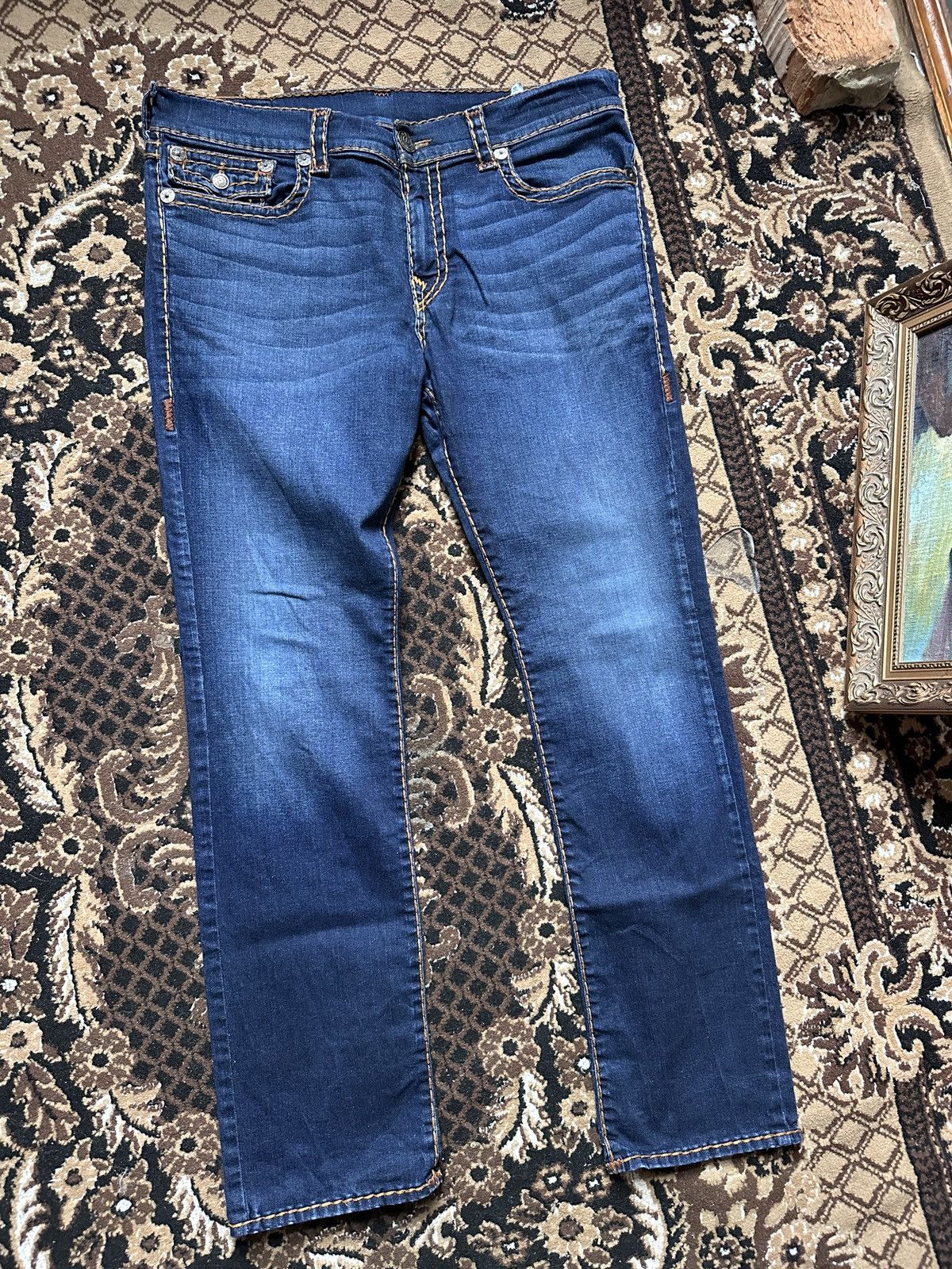 Japanese Brand True Religion Pants Denim Size US 36 / EU 52 - 7 Thumbnail