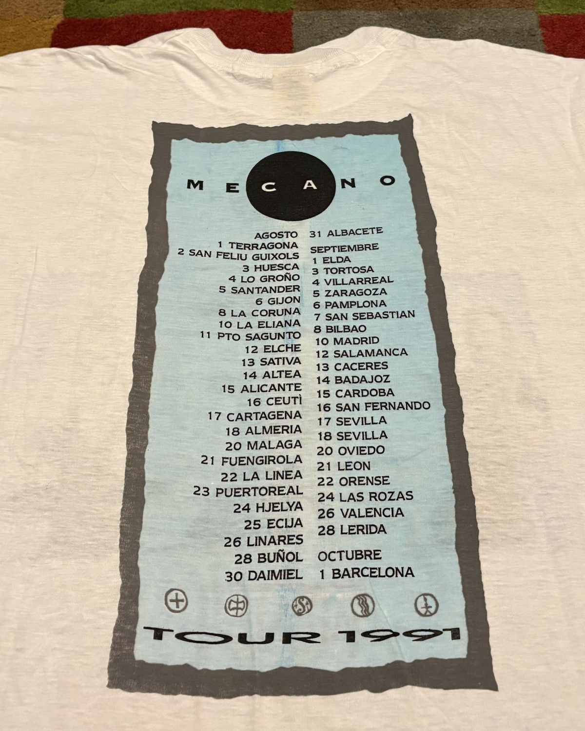 Vintage Rare 1991 Mecano Aidalai Vintage Tour Shirt Size US XL / EU 56 / 4 - 4 Thumbnail