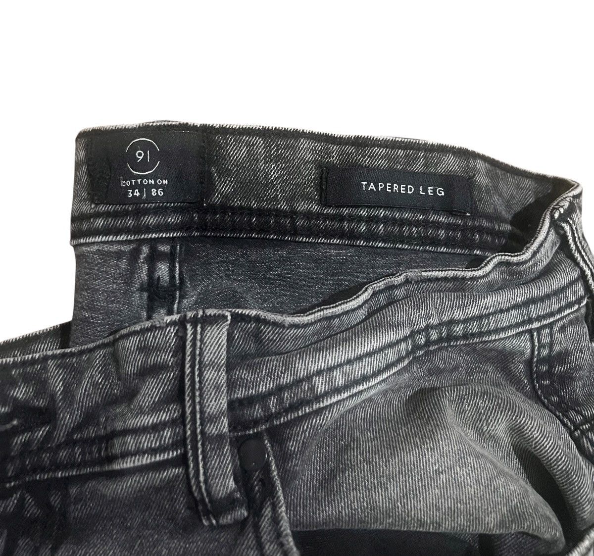 Cotton On Cotton On 91 Jeans Men's 34x32 distressed tapered Leg Denim Size US 34 / EU 50 - 4 Thumbnail
