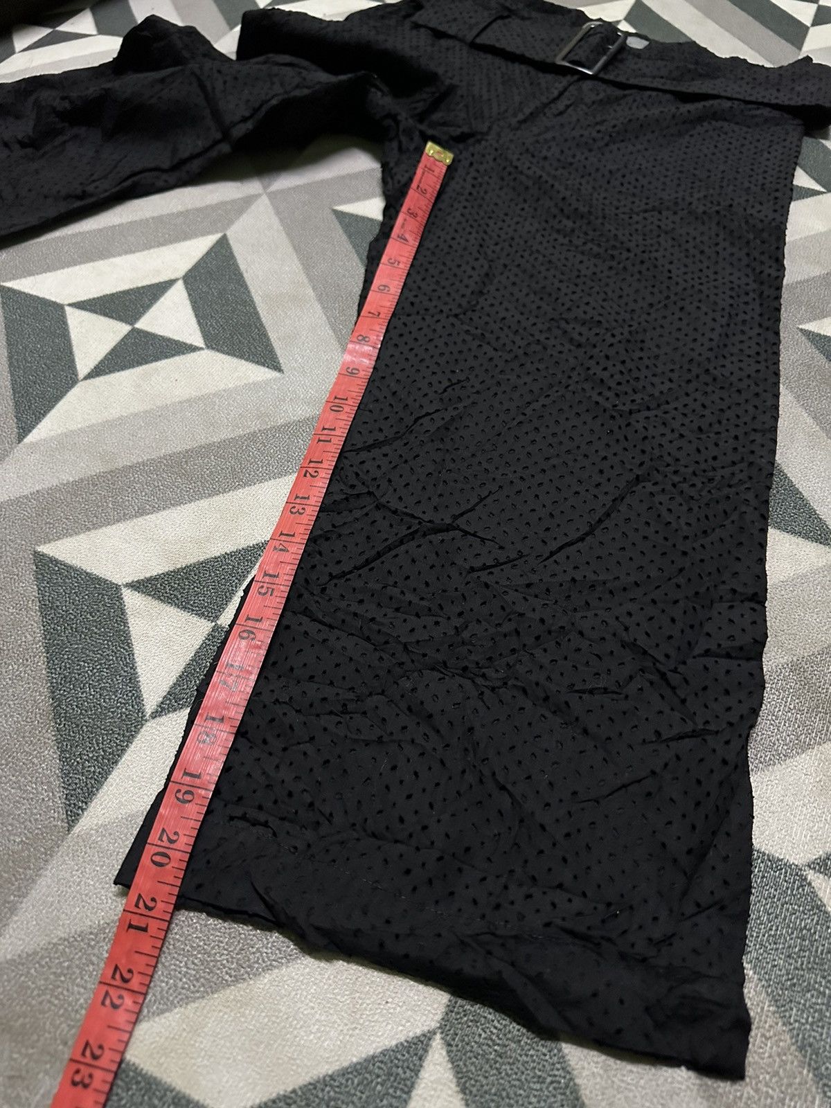 Yohji Yamamoto Yohji Yamamoto + noir signature hole-type pants size 28 Size 28" / US 6 / IT 42 - 15 Thumbnail