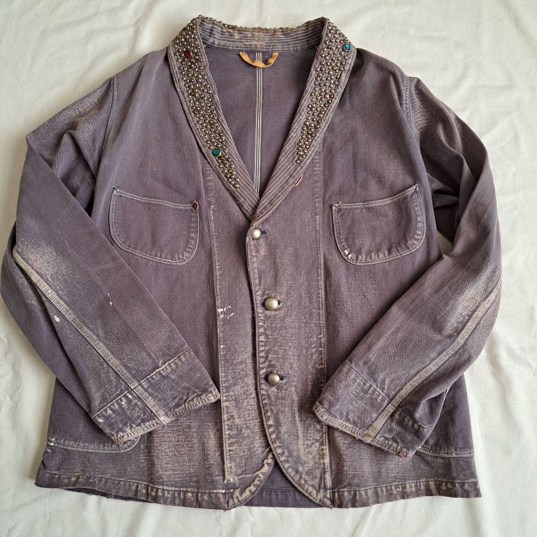 Kapital KAPITAL Studded Remake Tailored Jacket Navy 2 Size US M / EU 48-50 / 2 - 1 Thumbnail
