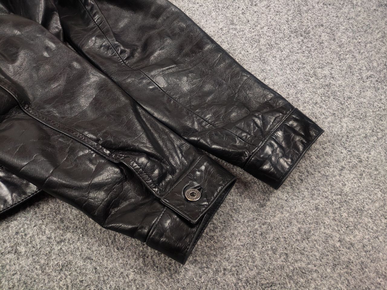 Gap Rare Gap Vintage 1999 Dyed Leather Trucker Rockstar Jacket Size M / US 6-8 / IT 42-44 - 9 Thumbnail