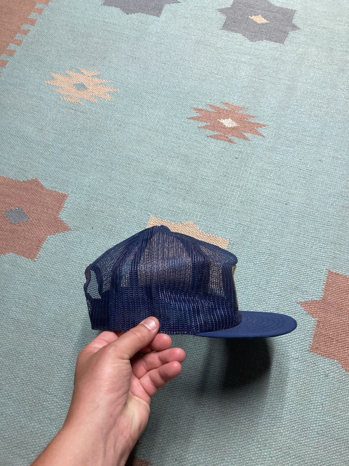 Vintage 70s trucker hat full mesh Dixie cup patch Louisville MFG USA Size ONE SIZE - 8 Thumbnail