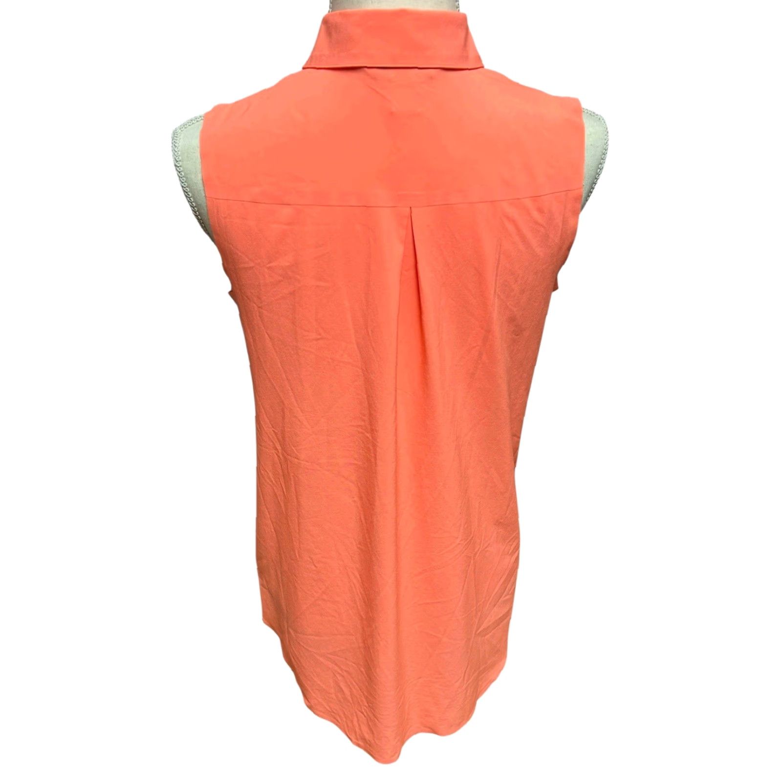 Athleta Athleta Everlasting Tank Womens XS Orange Sleeveless Button-Up Relaxed Stretch Casual Athleisure Shirt Boys? No Size XS / US 0-2 / IT 36-38 - 7 Thumbnail