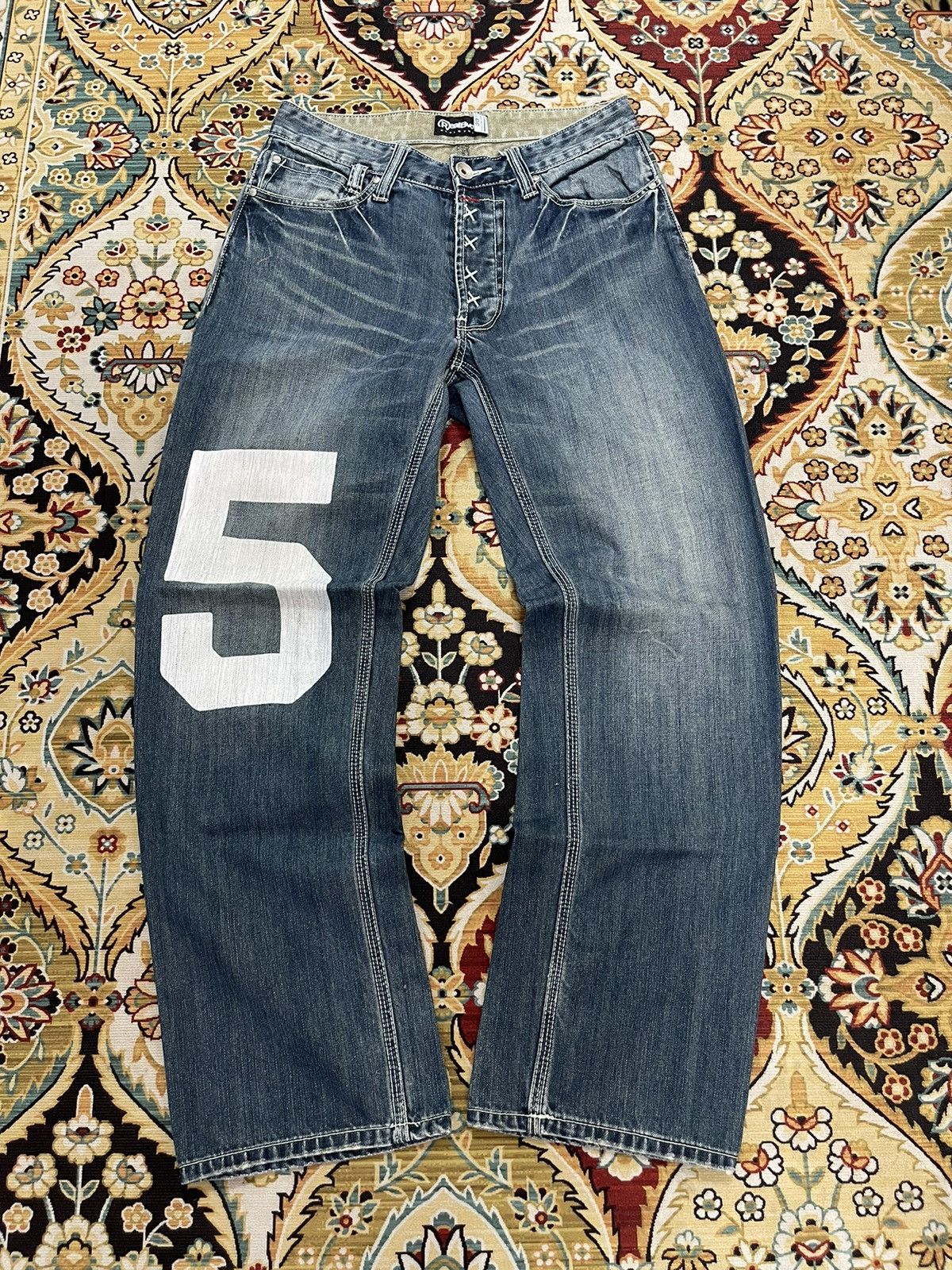 Vintage Vintage Real B Voice Poem Distressed Denim Jeans Size US 30 / EU 46 - 5 Thumbnail