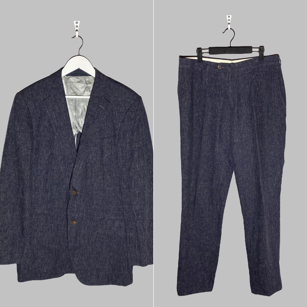 Suitsupply Pure Linen Suit Textured Size 54 R
