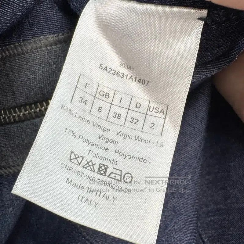 Dior Dior Gray Wool Blend Logo Dress . Size XS / US 0-2 / IT 36-38 - 7 Thumbnail