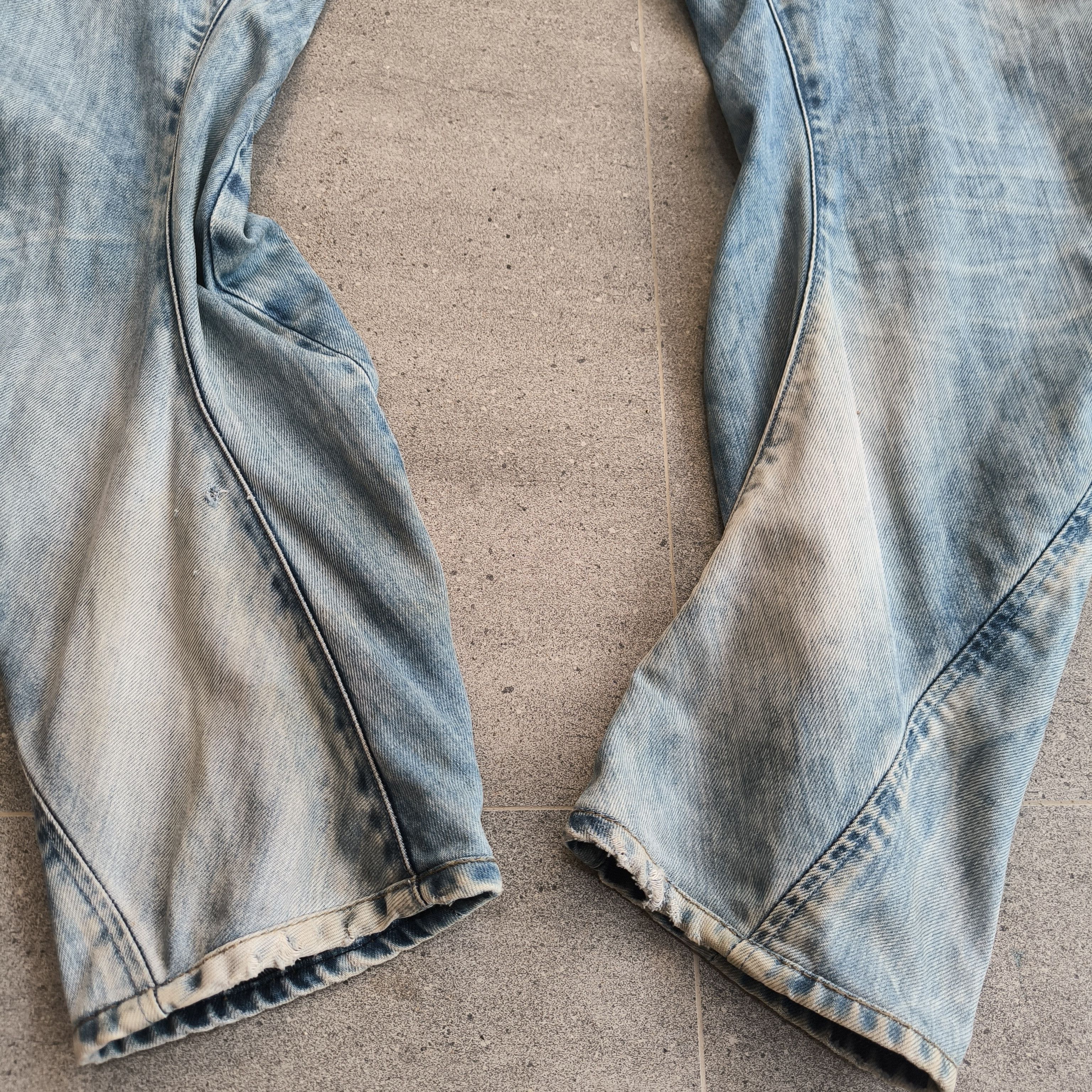 G-Star G-Star Raw 3301 Arc 3D Loose Fit Washed Denim Jeans Size US 32 / EU 48 - 11 Thumbnail