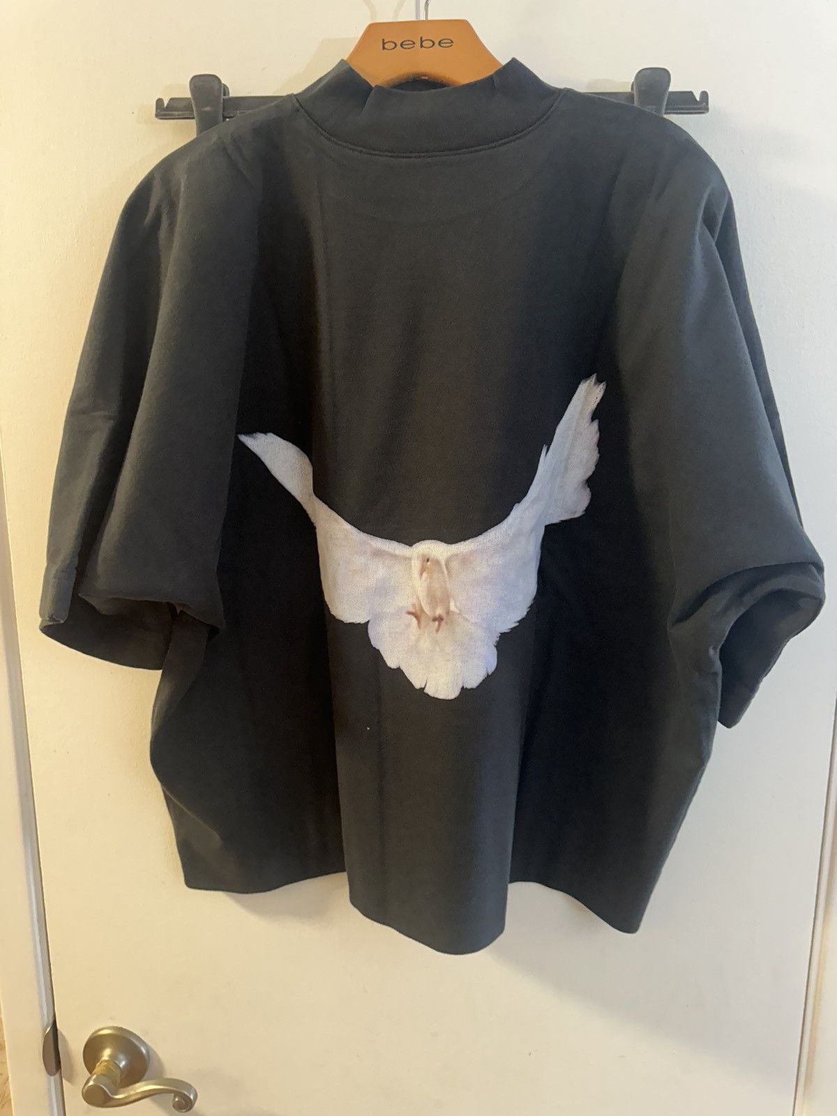 Yeezy gap Balenciaga dove no seam t shirt black size xs