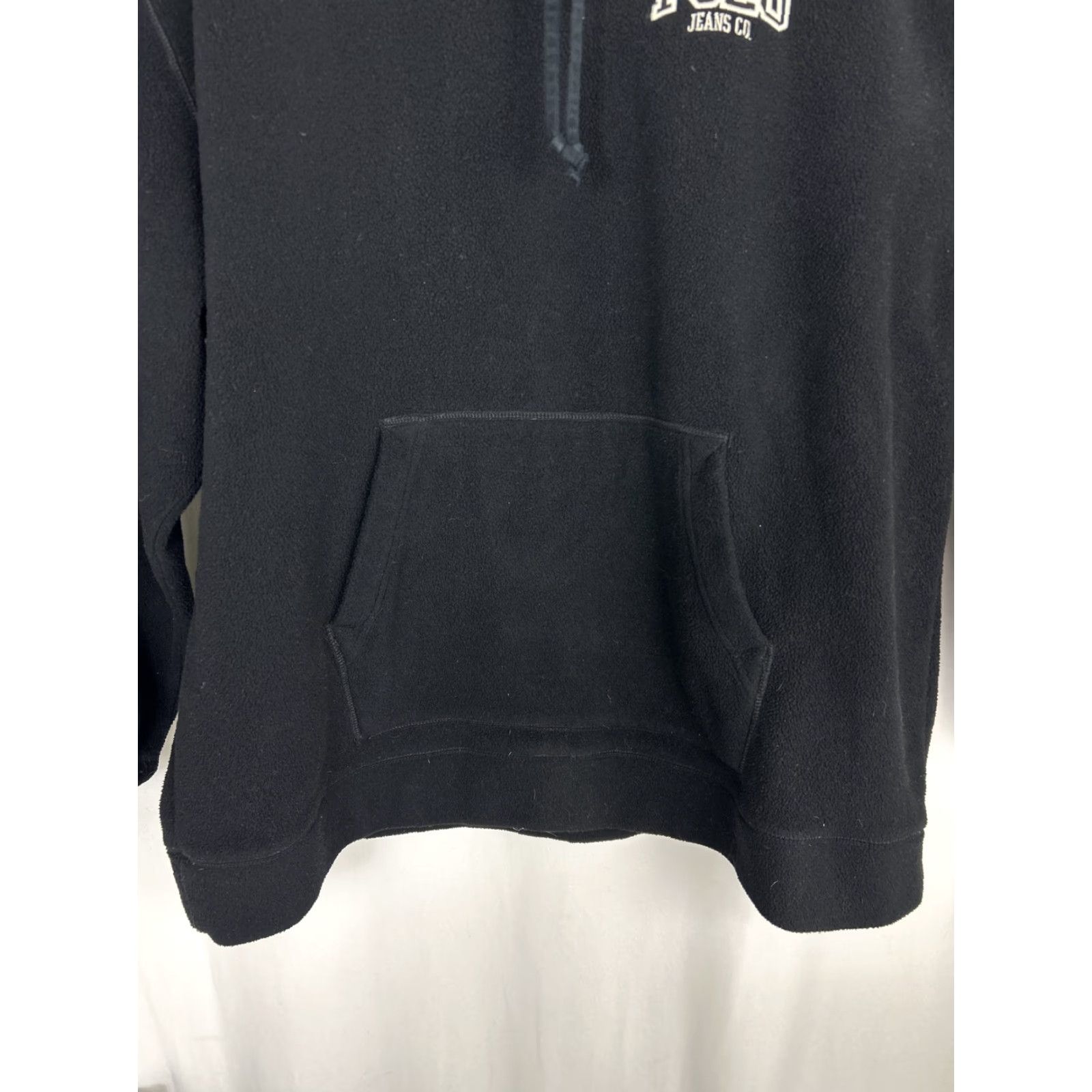 Polo Ralph Lauren VINTAGE Polo Jeans Co Mens XL Hoodie Black Pullover Fleece Ralph Lauren 90s Size US XL / EU 56 / 4 - 5 Thumbnail