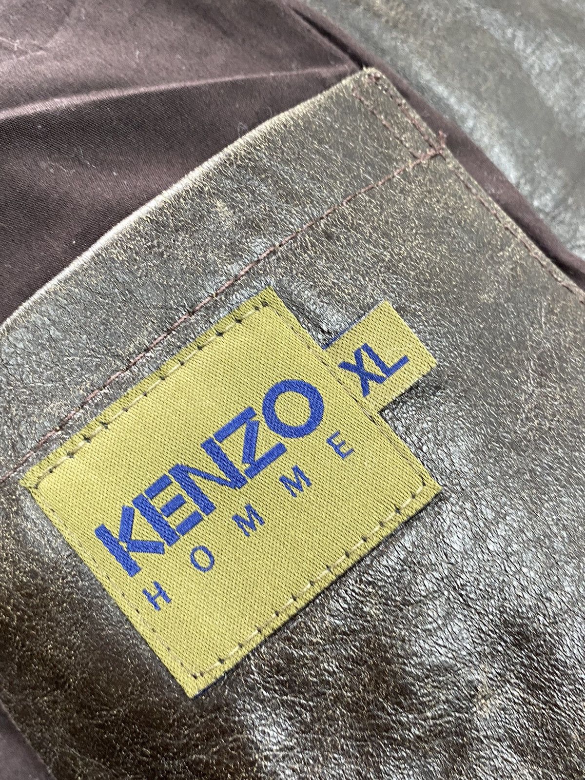 Kenzo Kenzo Homme biker bird Leather Jacket Size US XL / EU 56 / 4 - 7 Thumbnail