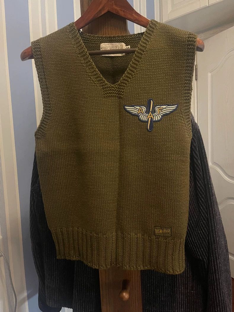 TOYS McCOY TOYS McCoy Size38 Pilot Sweater Vest, Gold Size 38, Color i Size US M / EU 48-50 / 2 - 1 Thumbnail