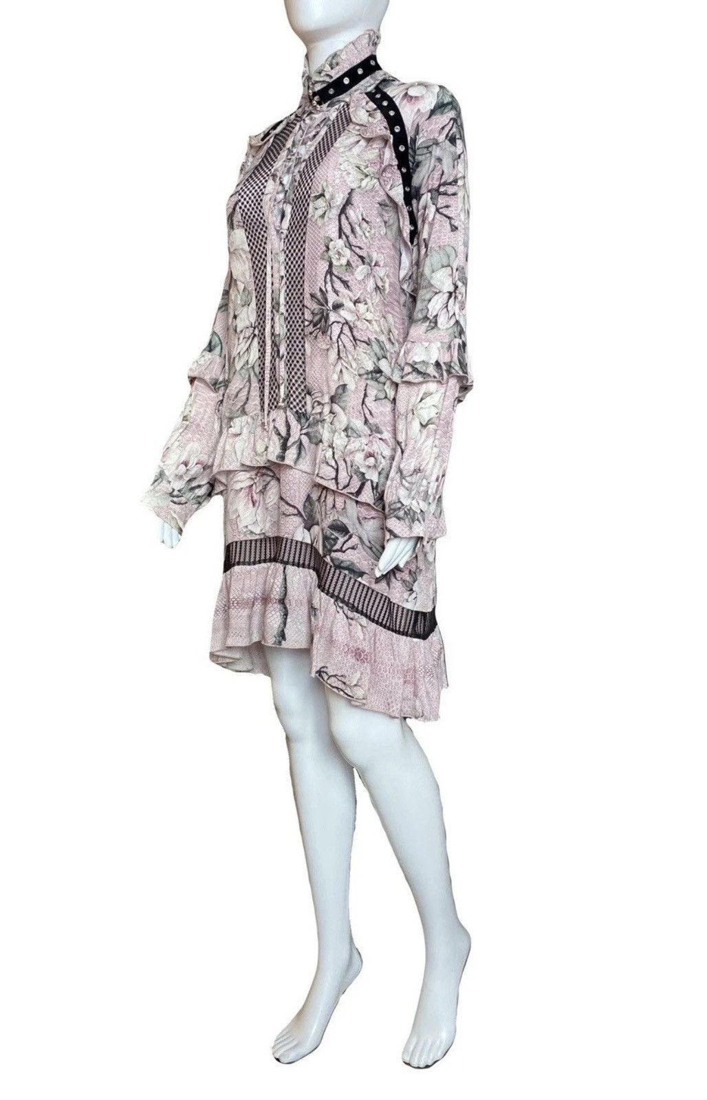 Just Cavalli Just Cavalli Resort/2018 Floral Long Sleeve Dress 40IT Size S / US 4 / IT 40 - 5 Thumbnail