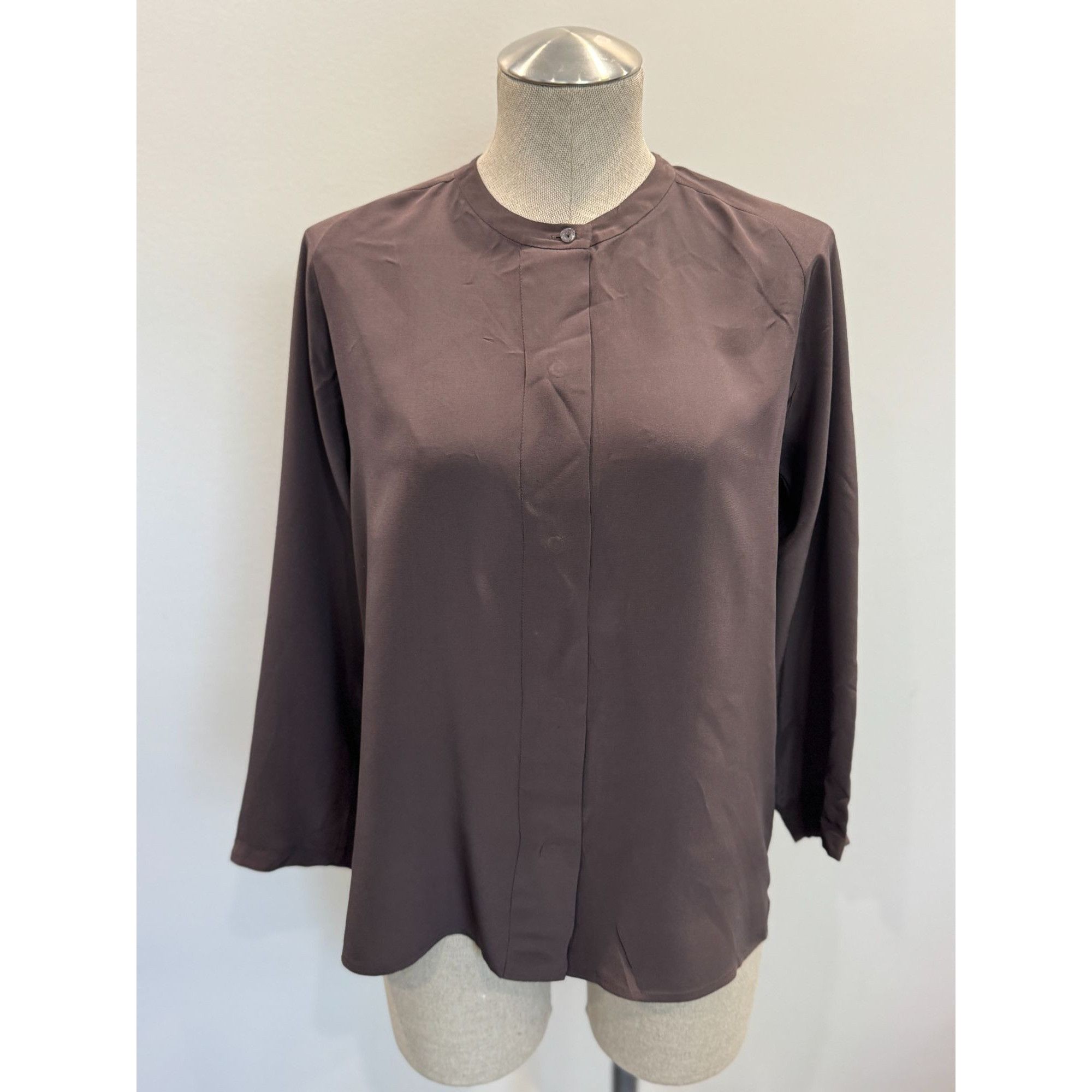 Vince Vince Silk Blouse in Cocoa Size XS Size XS / US 0-2 / IT 36-38 - 1 Thumbnail