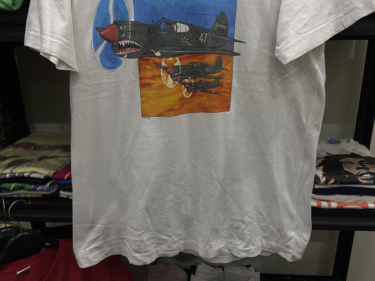 Vintage 🌎🔥Vintage 1987s Flying Tigers Taiwan Souvenir War T-Shirt Size US XL / EU 56 / 4 - 3 Thumbnail