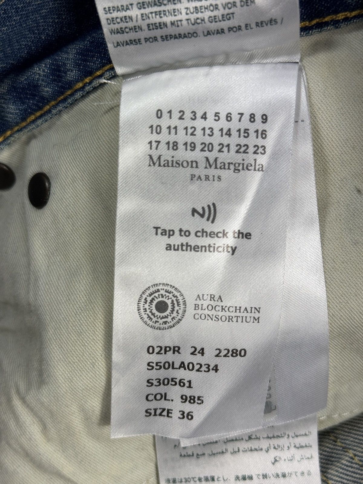 Maison Margiela PANELLED STRAIGHT LEG BAGGY JEANS Size US 36 / EU 52 - 10 Thumbnail