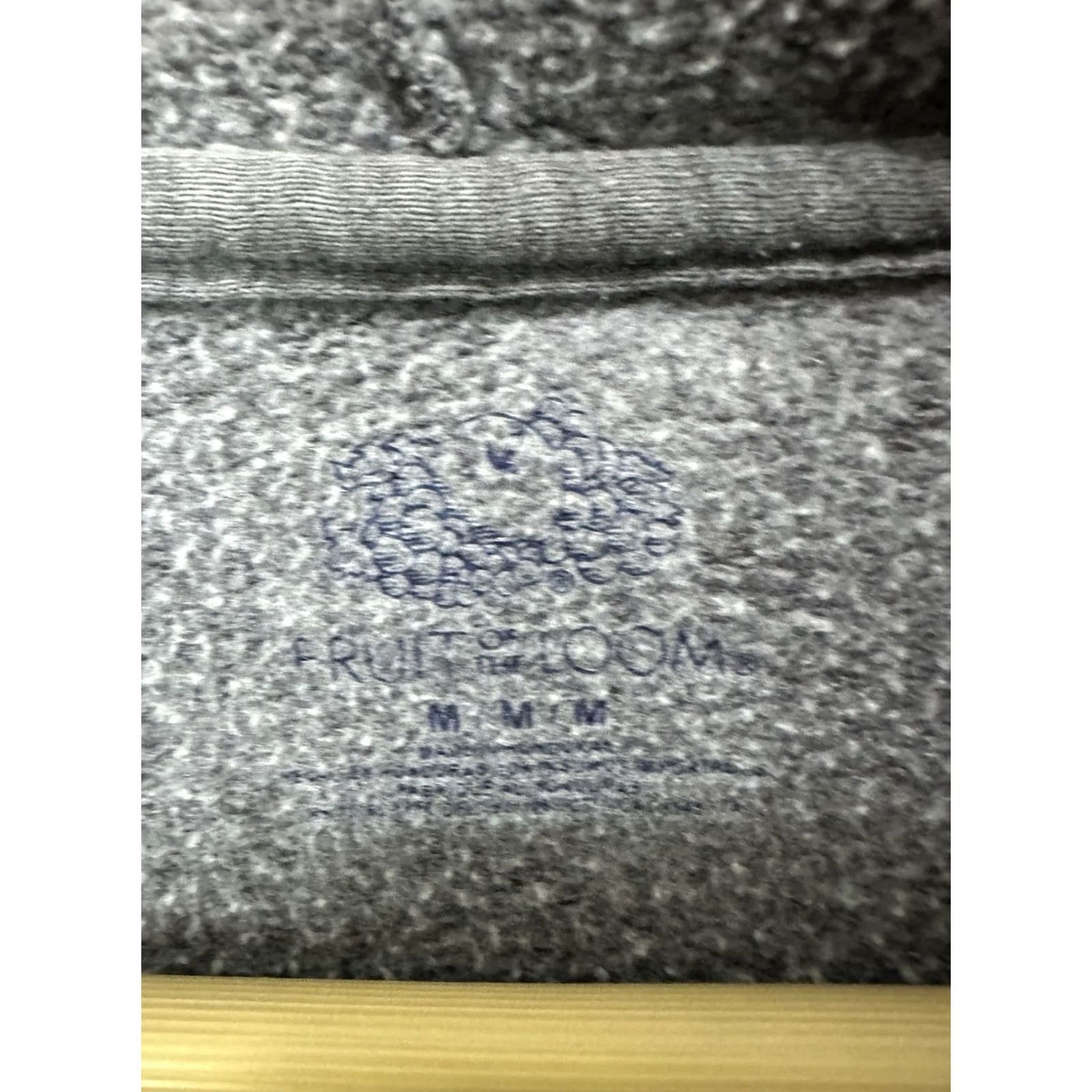 Fruit Of The Loom VTG FOTL Faded Gray Work WIP Full Zip Hoodie Sweatshirt Size M Men Gray/Medium Full Zip Grunge Workwear Distressed 90s? Size US M / EU 48-50 / 2 - 3 Thumbnail