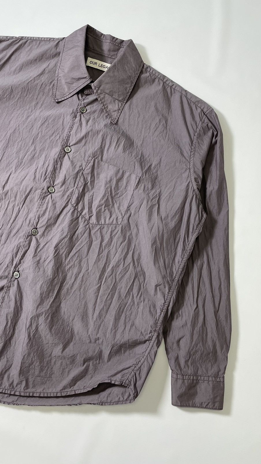 Our Legacy Violet Shimmer ‘Coco 70s Shirt’ Size US M / EU 48-50 / 2 - 5 Thumbnail
