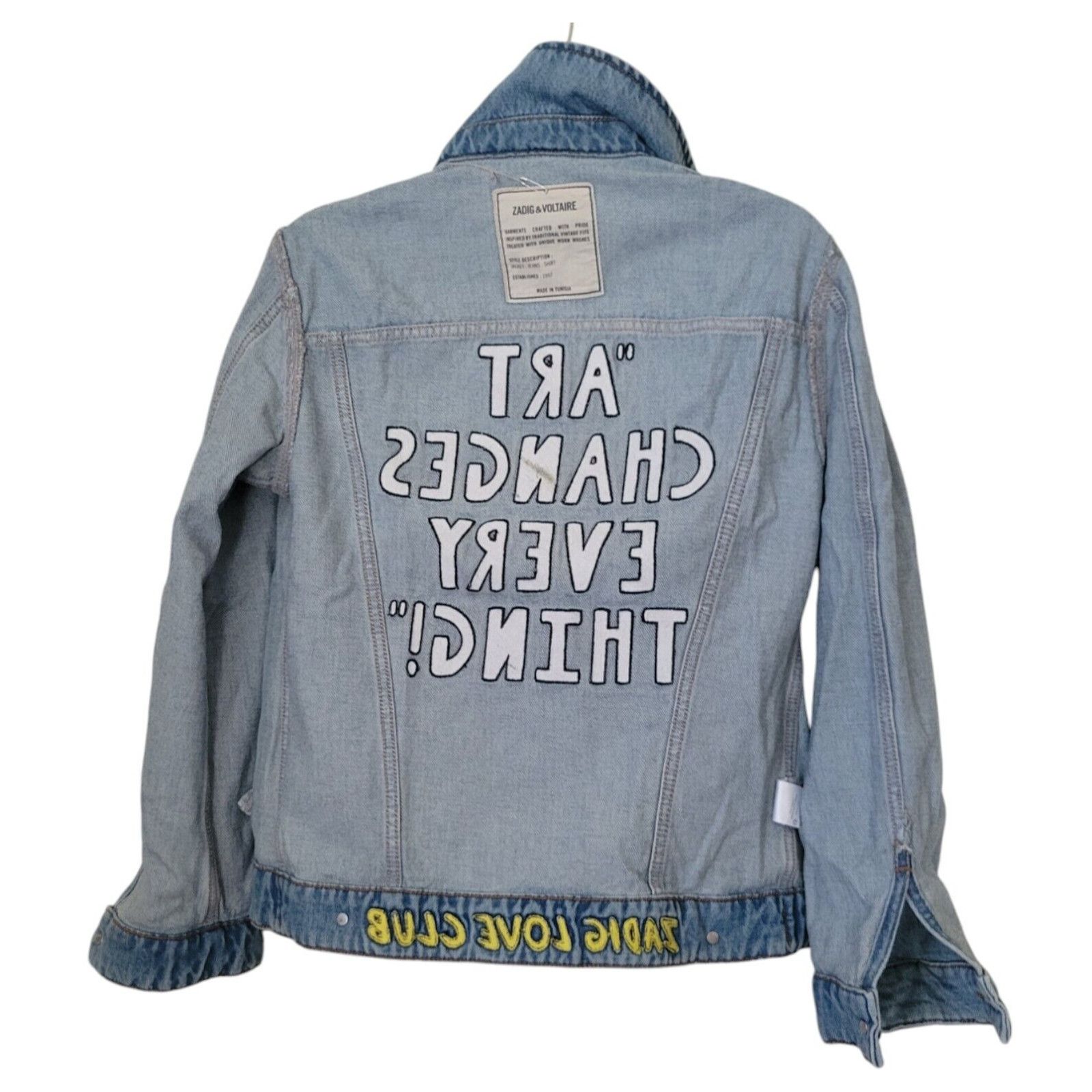Zadig & Voltaire ZADIG & VOLTAIRE Kase Vignon Skull Strass Women Jacket Sze S Size S / US 4 / IT 40 - 5 Thumbnail