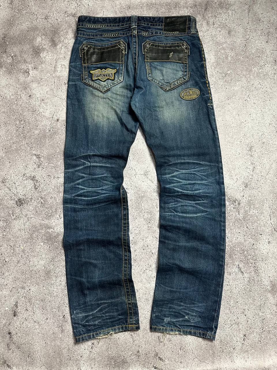 Affliction Affliction Ace Denim Jeans Y2K Embroidered size 31 Size US 31 - 1 Thumbnail