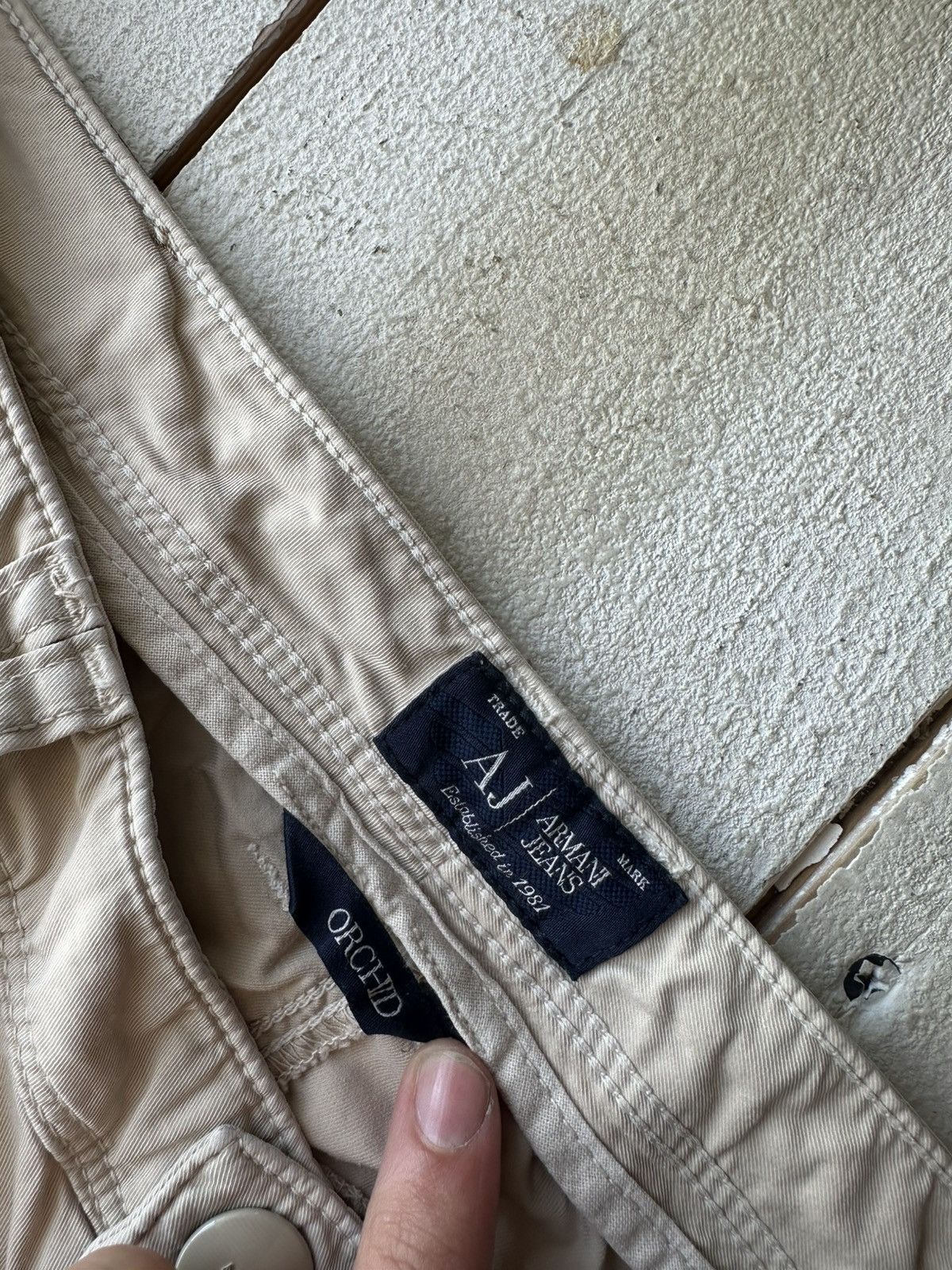 Armani 🚨 Armani Regular LUXURY OLD MONEY relax BEIGE Womens Size 29" - 9 Thumbnail