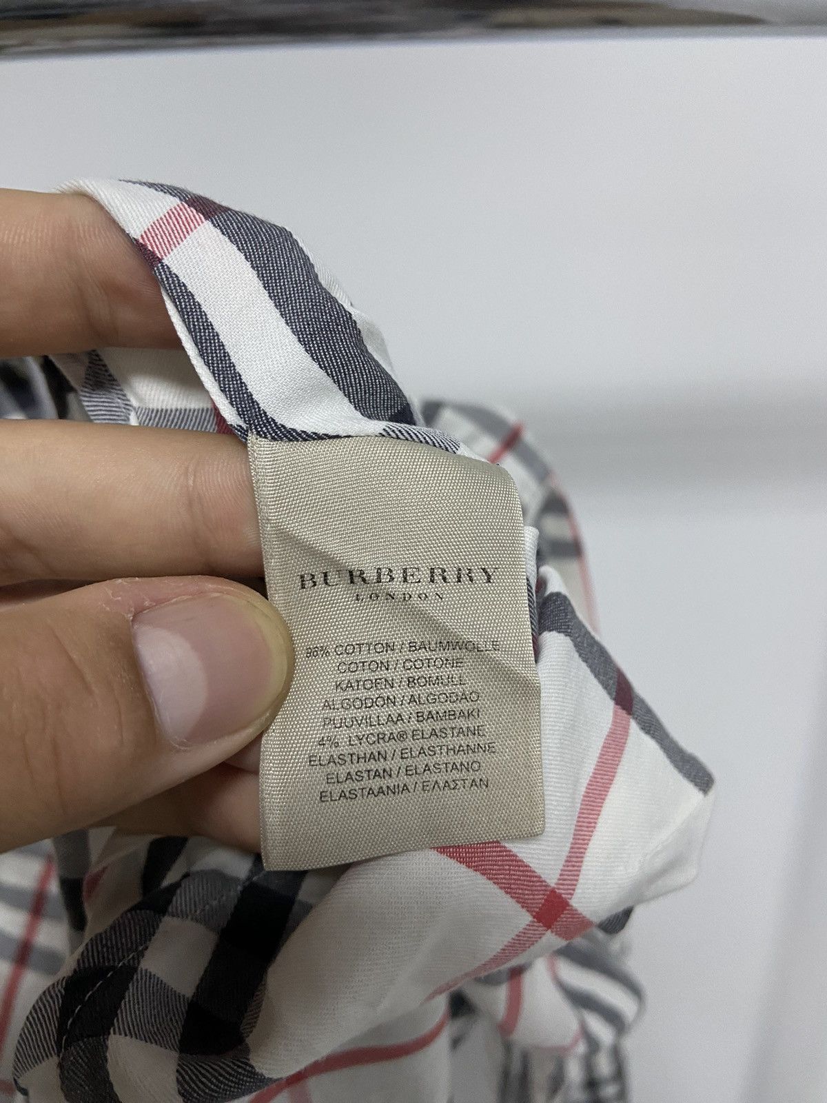 Burberry × Vintage Burberry Vintage Button Ups Classic Nova Check Womans Size L / US 10 / IT 46 - 7 Thumbnail
