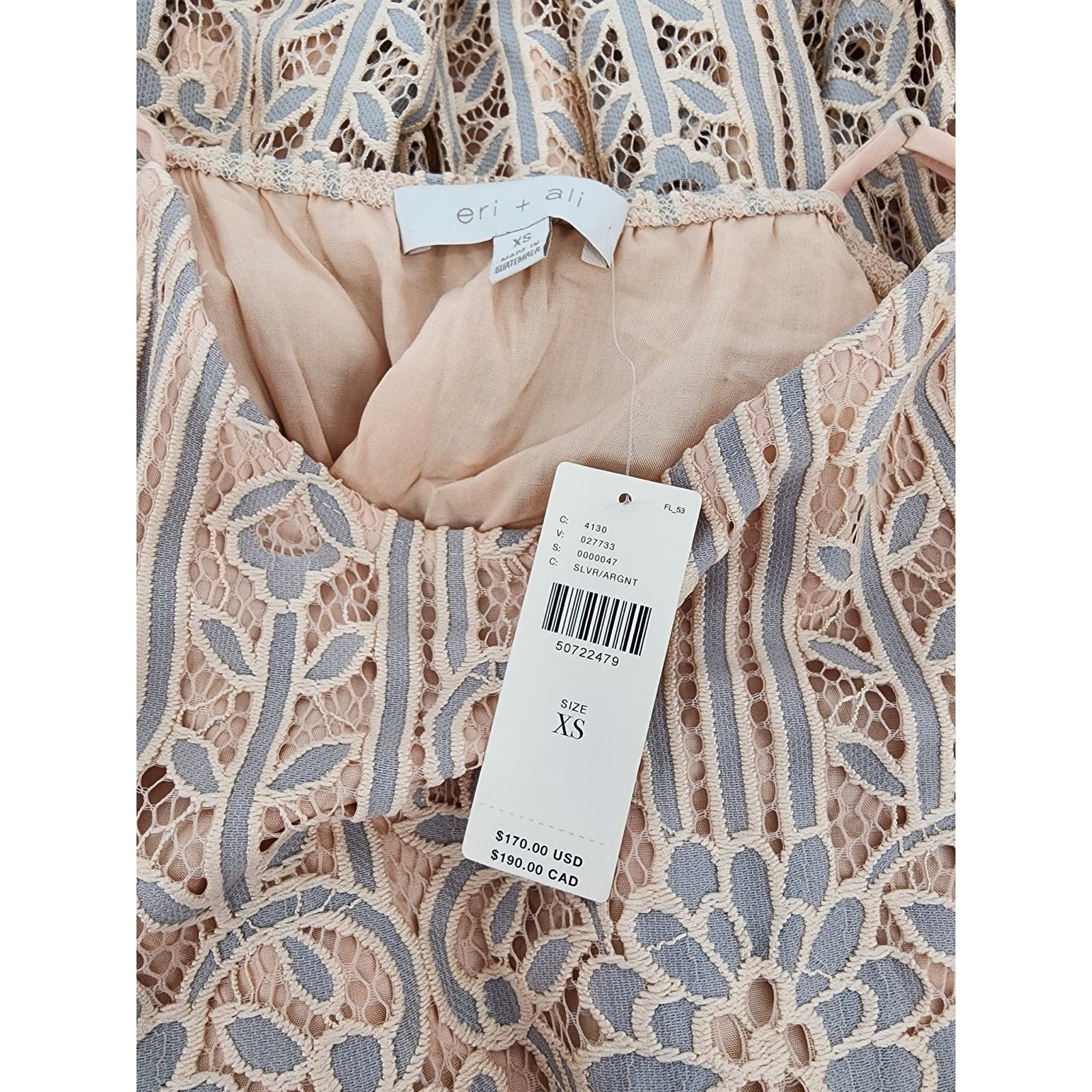 Anthropologie Anthropologie Eri + Ali Twilight Lace Dress Nude Ivory XS Size XS / US 0-2 / IT 36-38 - 4 Thumbnail