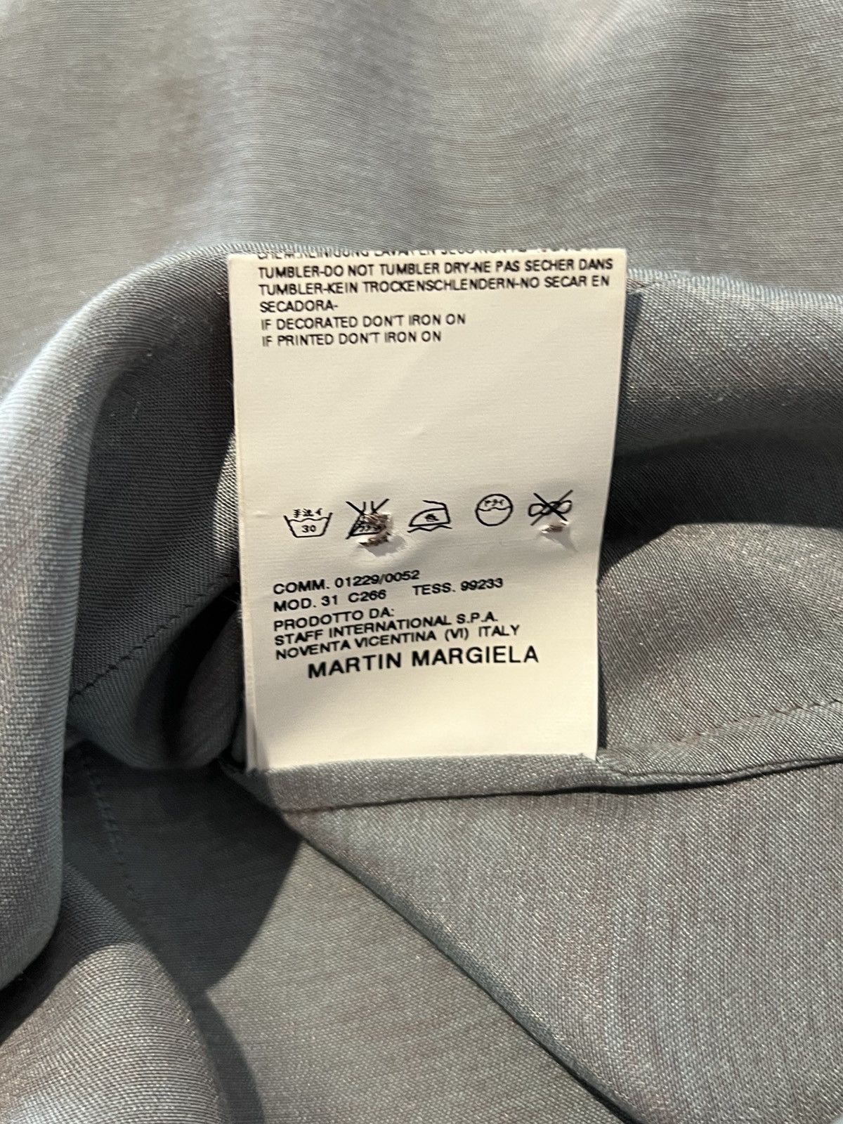 Maison Margiela Maison Martin Margiela 2005AW Artisanal Bronze Silk Shirt Size L / US 10 / IT 46 - 8 Thumbnail