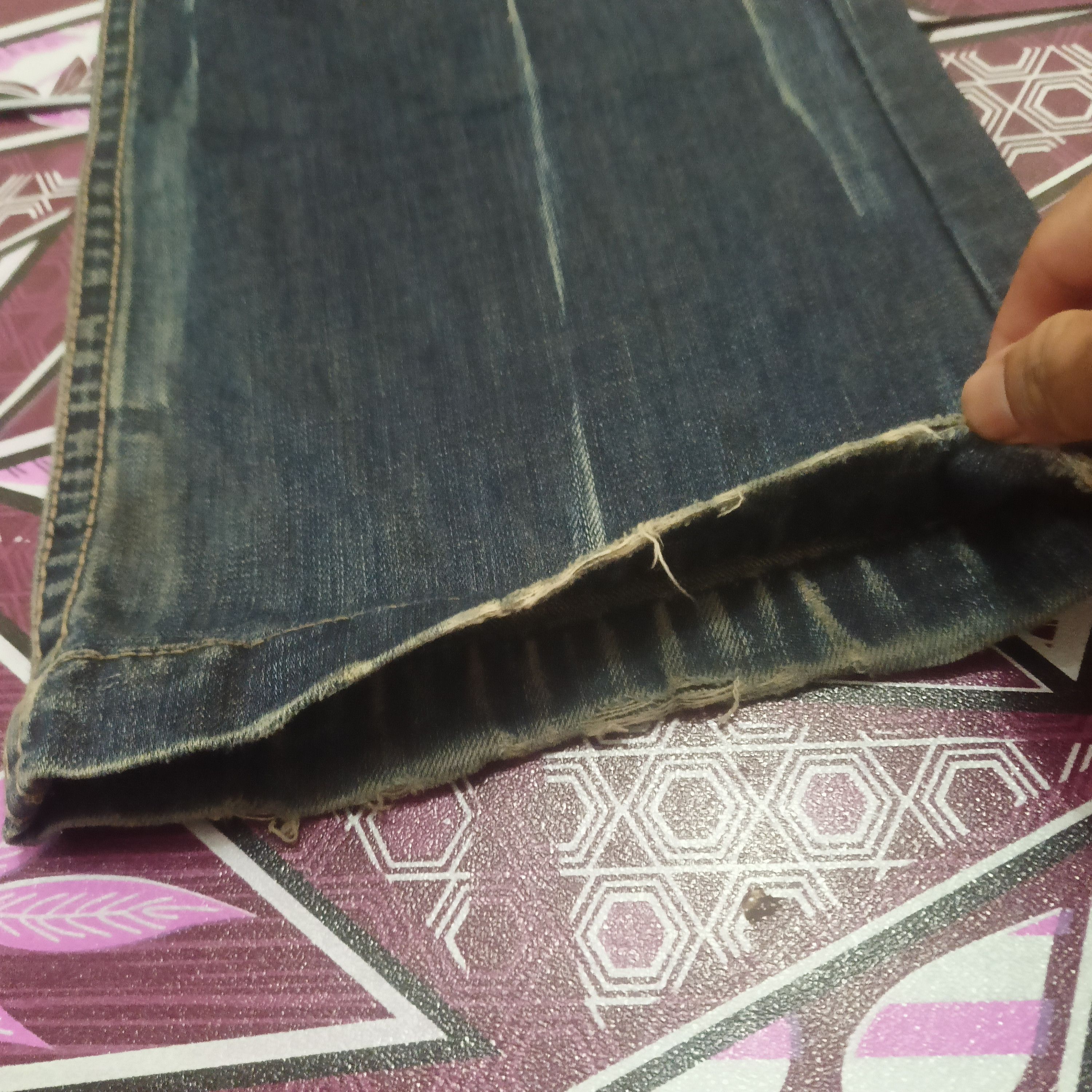 Japanese Brand Japanese Matrix Opt jeans flared Distressed jeans Size US 31 - 6 Thumbnail