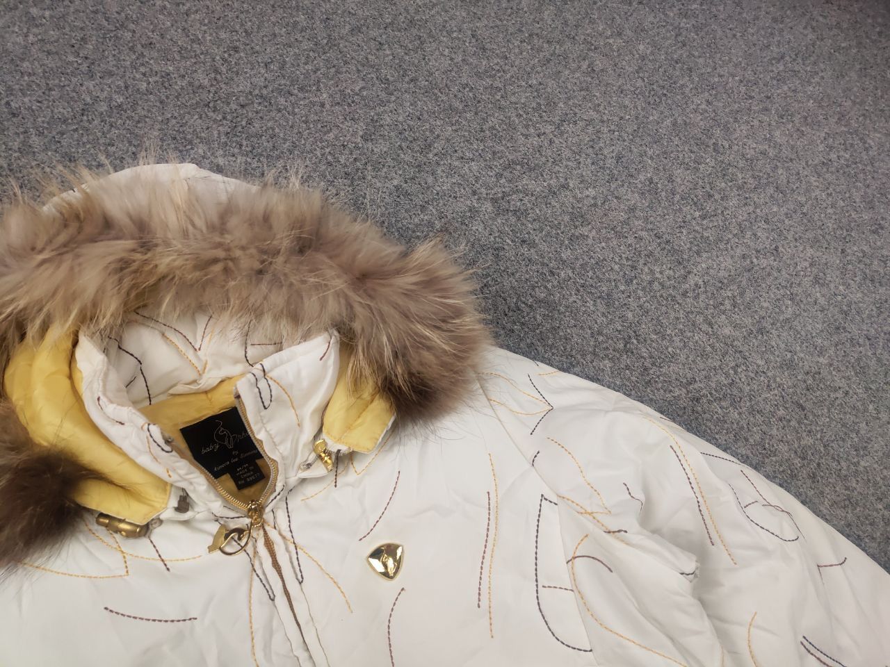 If Six Was Nine Rare Vintage Y2K Baby Phat Fur Jacket Ribbed LGB Grunge Size M / US 6-8 / IT 42-44 - 4 Thumbnail