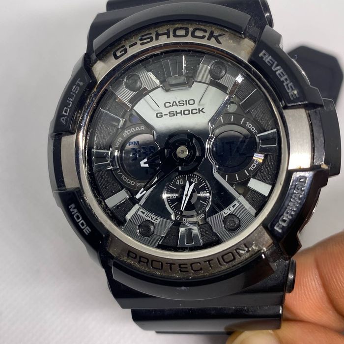 G Shock G SHOCK GA-200BW resin rubber black tone watch working | Grailed