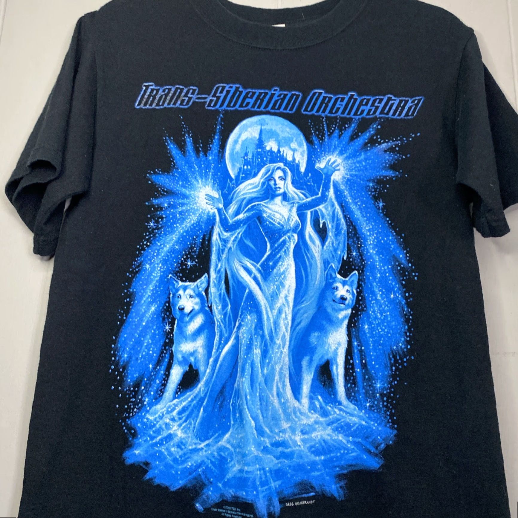 Anvil VINTAGE Trans Siberian Orchestra Winter Tour 2005 Shirt Adult Small S Black Anvil T-Shirt Crew Neck Short Sleeve Double-Sided Band Music Mens Size US S / EU 44-46 / 1 - 2 Thumbnail