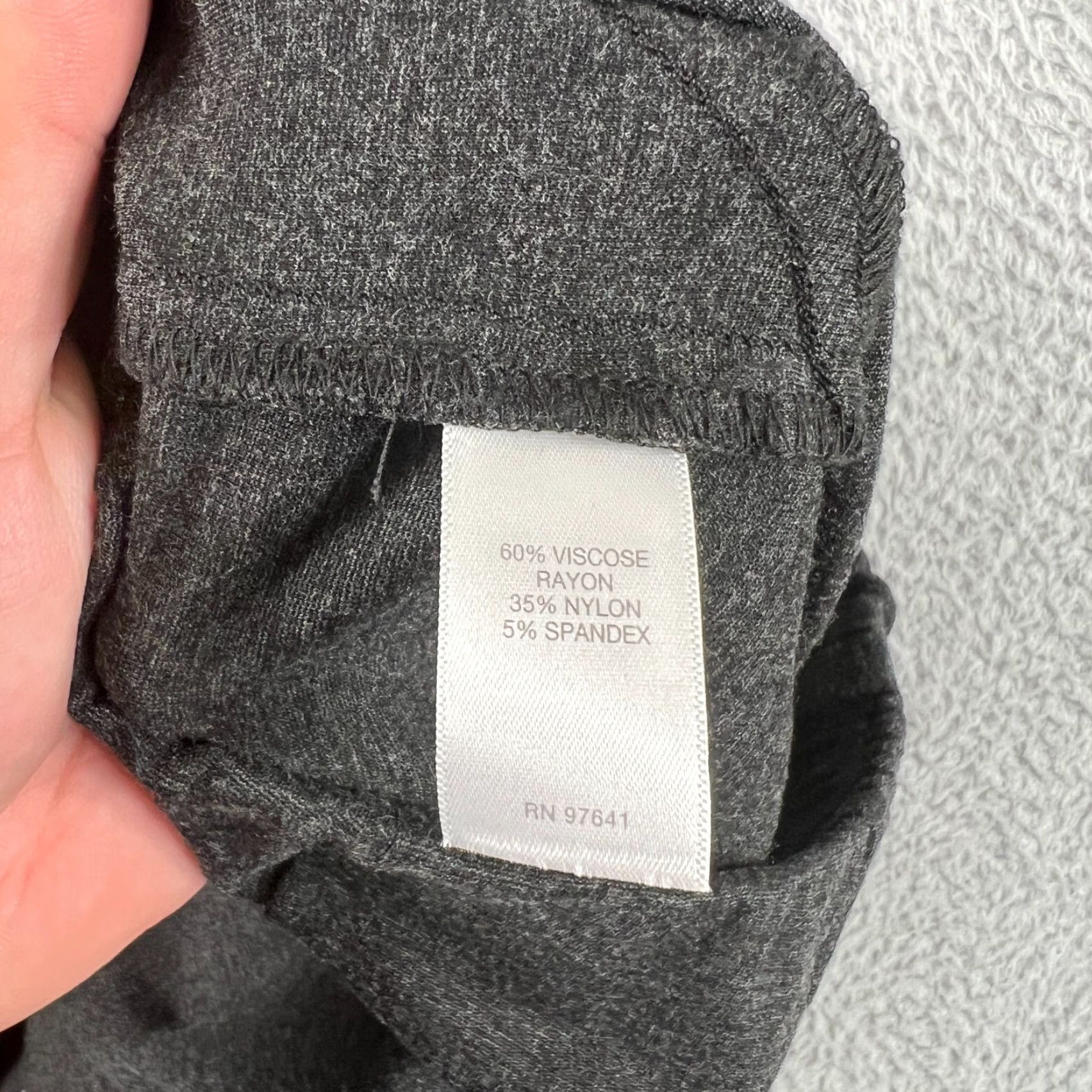 J. Jill J. Jill Slim Leg Pants Womens Medium Pull-On Gray Comfy Casual Travel Cotton Blend Spandex Size 32" / US 10 / IT 46 - 6 Thumbnail